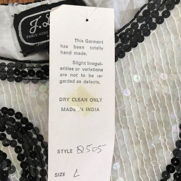 J.L.B 🌴🌴Paris-Hong Kong-New York sequin top - Picture 3 of 8